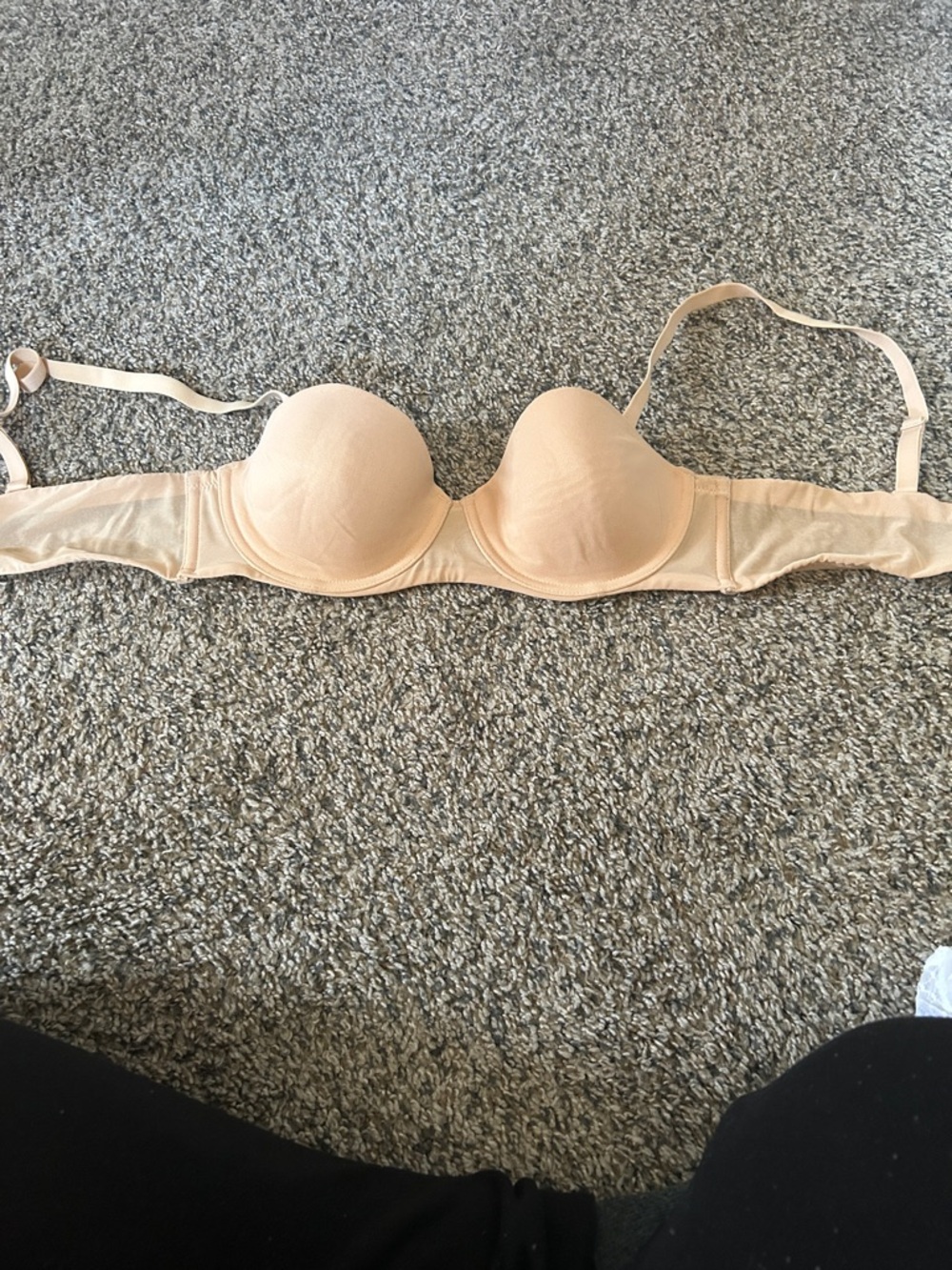 Auden Beige Convertible Strapless T-Shirt Bra